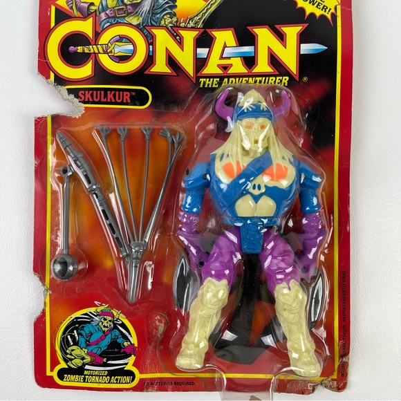 Vintage Conan the Adventurer Skulkur Action Figure Motorized 1992 Hasbro Toy - Picture 2 of 6